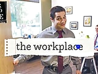 Awkward Hunk Finally Fucks Boss At Work - The Office Gay Parody hunk gay awkward